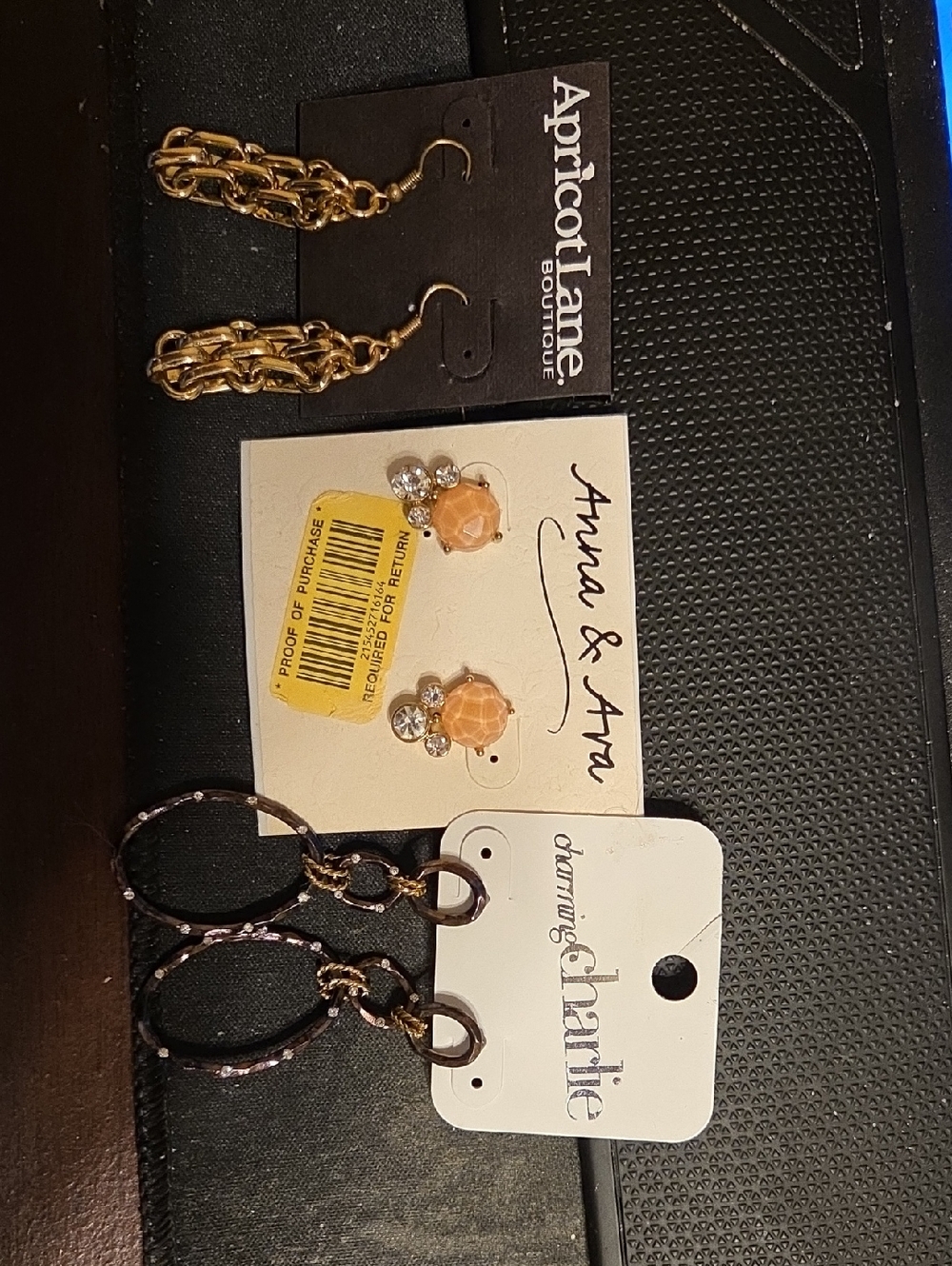 Apricot Lane Gold-Tone Chain Tassel Drop Earrings